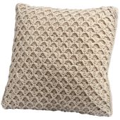   Hover over image to enlarge Click to change image          Dimple knit cream cushion