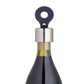 Flip top wine bottle stopper