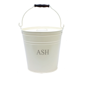 Ivory Printed Ash Bucket with Lid