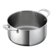 Kuhn Rikon All Round Stainless Steel Casserole with glass lid 22cm / 4.1L