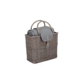 Willow Direct Grey Chiller Basket and Picnic Blanket