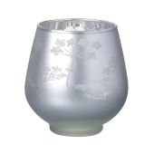 Cow Parsley Glass Tealight Holder