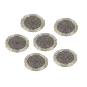 Silver Acrylic Beads Coaster Set (Pack of 6)