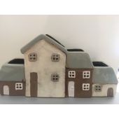 Parlane Row of 4 Houses Tealight holder 