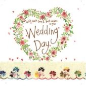 Alex Clark Wedding Day Large Sparkle Card