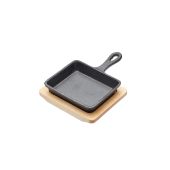 Artesà Cast Iron Fry Pan with board