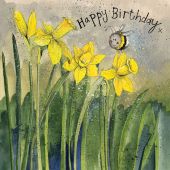 Bee & Daffodils Birthday Card