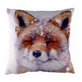 Winter Scene Fox Cushion
