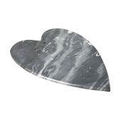 Marble heart shaped food presentation board - for cheese & continental meats