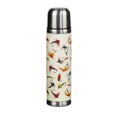 Fly Fishing Drinks Flask in Stainless Steel