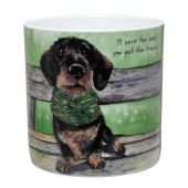 The Little Dog Laughed Wirehair Dachshund China Mug