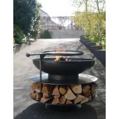 Large ring of logs - outdoor fire pit - 90cm diameter