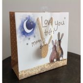 Love You To The Moon And Back Medium Gift Bag by Alex Clark 