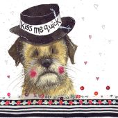 Kiss Me Quick Dog Card