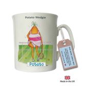 Potato Wedgie china mug - Tennis Girl
