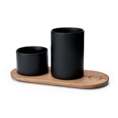 Morso Kit Wooden Tray with Two Jars