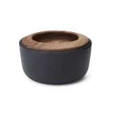 Morso Kit Salt Pot - Cast Iron & Oiled Oak