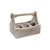 T&G Nordic Wooden Table Caddy White