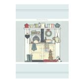 North Face of the AGA Teatowel (cotton) - Sally Swanell Print