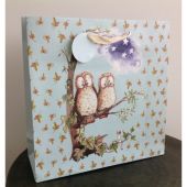 Owls Large Gift Bag by Alex Clark 