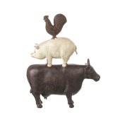 Cow Pig chicken Ornament