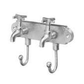 Tap Hooks in Aluminium silver finish by Parlane