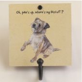 The Little Dog Paw's Up Metal Hook Plaque