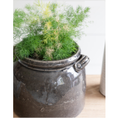 Garden Trading Ravello Pot With Handles Charcoal