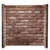 Rustic Red Brick Fireplace Chamber