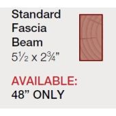 Standard Fascia Beam Smooth Mid Oak Finish 