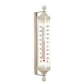 Small Fair Isle Wall Mounted Tube Thermometer in Clay 