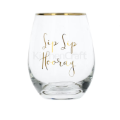 Creative Tops Ava & I Stemless Wine Glass - Sip Sip Horray