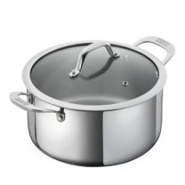 Kuhn Rikon All Round Stainless Steel Casserole with glass lid 22cm / 4.1L