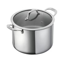 Kuhn Rikon All Round Stainless Steel stockpot with glass lid - 24cm / 8.5L