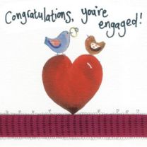 Alex Clark Congratulations, You're Engaged Large Sparkle Card