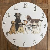 Alex Clark Delightful Dogs Wall Clock