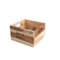 Rustic Wooden Jar & Bottle Crate