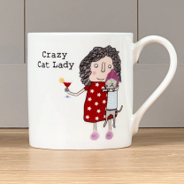 Rosie Made A Thing Crazy Cat Lady Mug