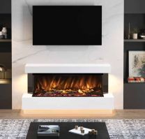 Pryzm Evento 64" Floorstanding 3 sided Electric Fire 