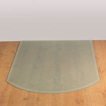 Curved Front Glass Hearth Opaque