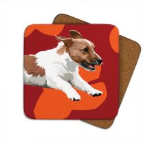 Jack Russell Coaster by Leslie Gerry