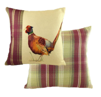 Painted Pheasant Cushion 