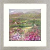 Pink Meadows 1 Framed Print by Kanita Sim