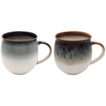 Gainsborough Reactive Glaze Mugs Set Of Two