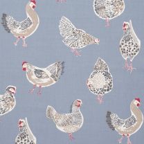 Rooster Denim PVC Table Cloth