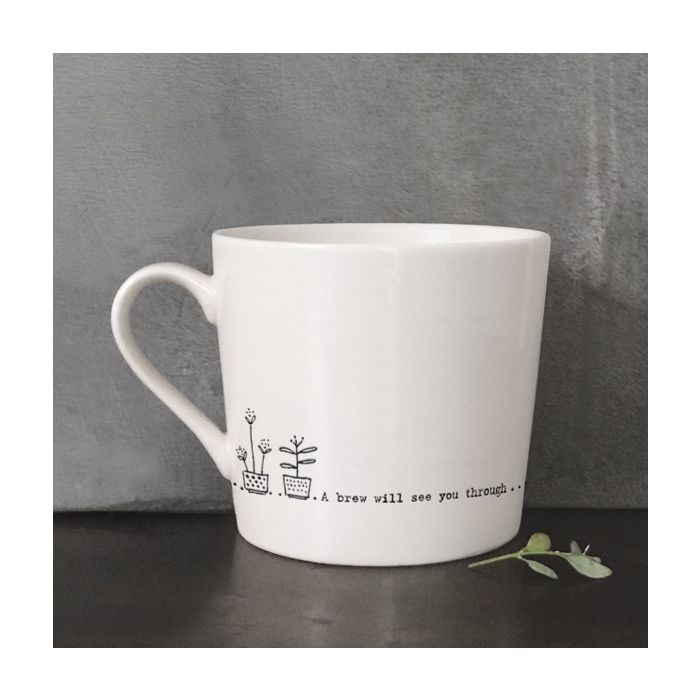 Porcelain Mug - A Brew Will See You Through