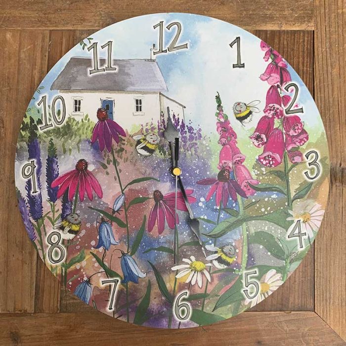 Alex Clark Bee Garden Wall Clock