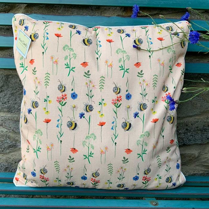 Bee and Flower Cushion