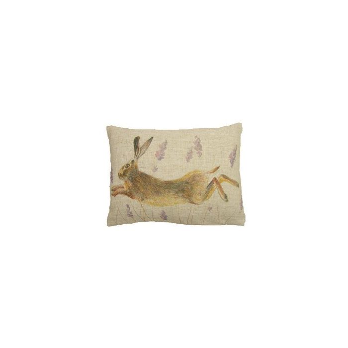 Leaping Hare Cushion - Front - 17" x 13"