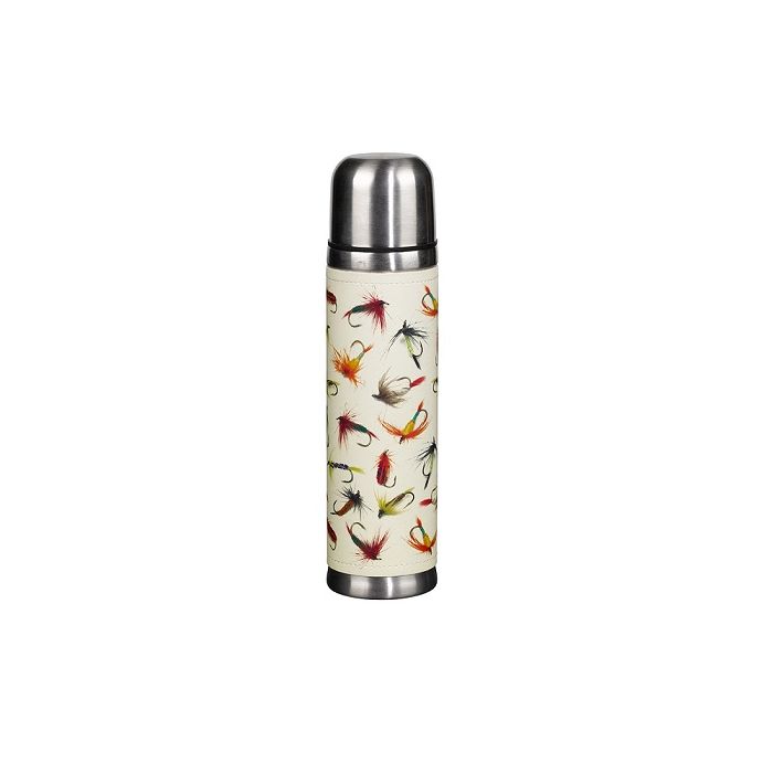 Fly Fishing Drinks Flask in Stainless Steel